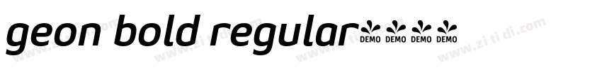 geon bold regular字体转换